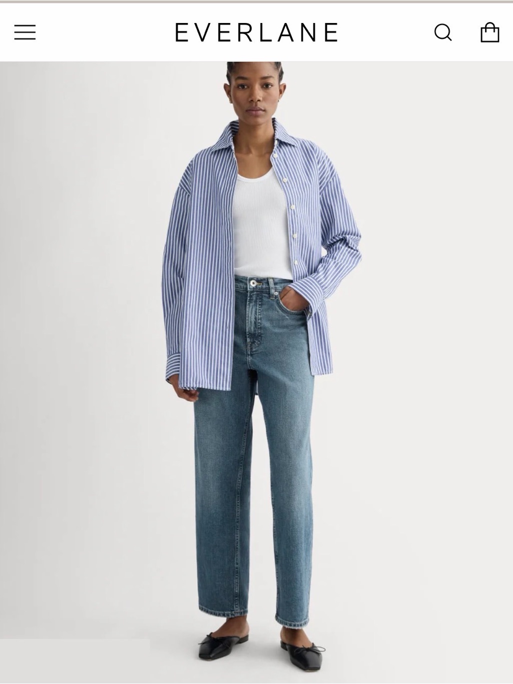 Everlane 90s Way High Jean Straight-Leg Jeans